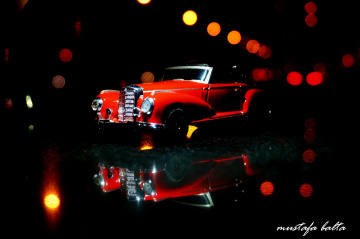 Miniciks Hayatlar 1955 Mercedes 300 SL & Bokeh 