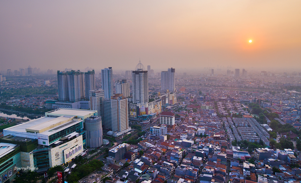Sunset my city