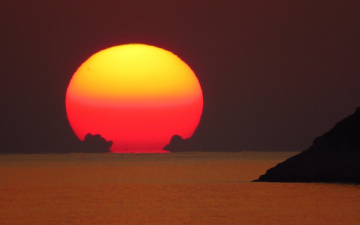 Akdeniz'de Günbatımı
