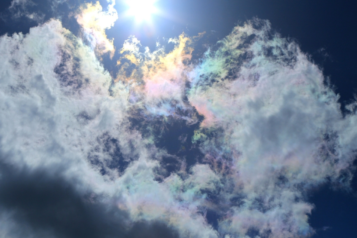 iridescent clouds