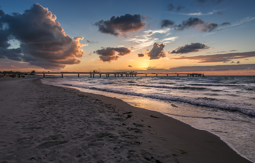 Sunset Baltic Sea Heiligenhafen