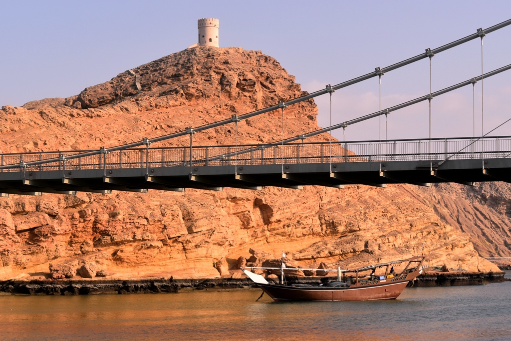boat, bridge and castle