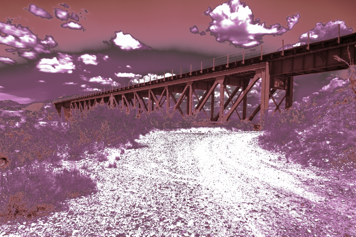 Cienega Creek Railroad Crossing In Vail Arizona
