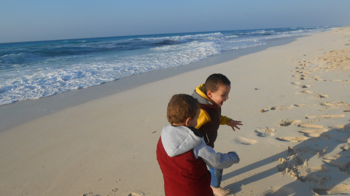 Egypt  - North Coast - grandsons 