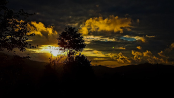 Günbatımı,bulutlar