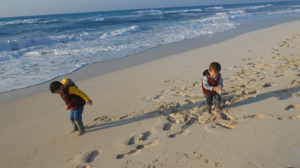 Egypt  - North Coast - grandsons 