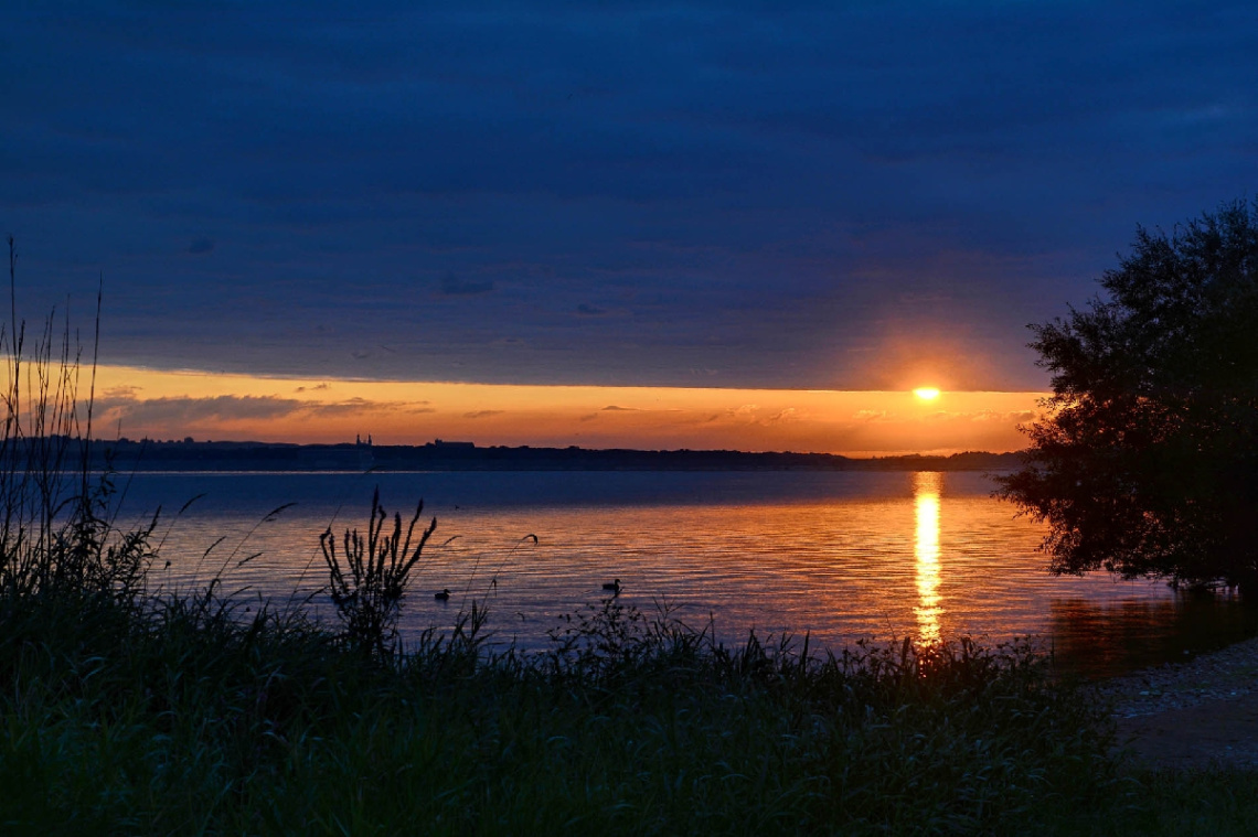 ...sunrise over the lake