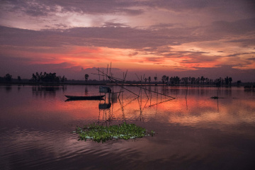 Just before end of a day