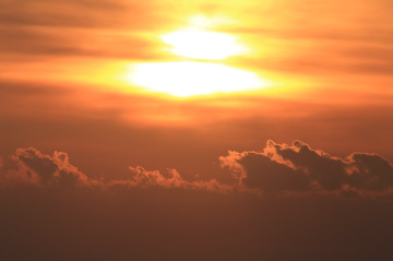 Orange sky