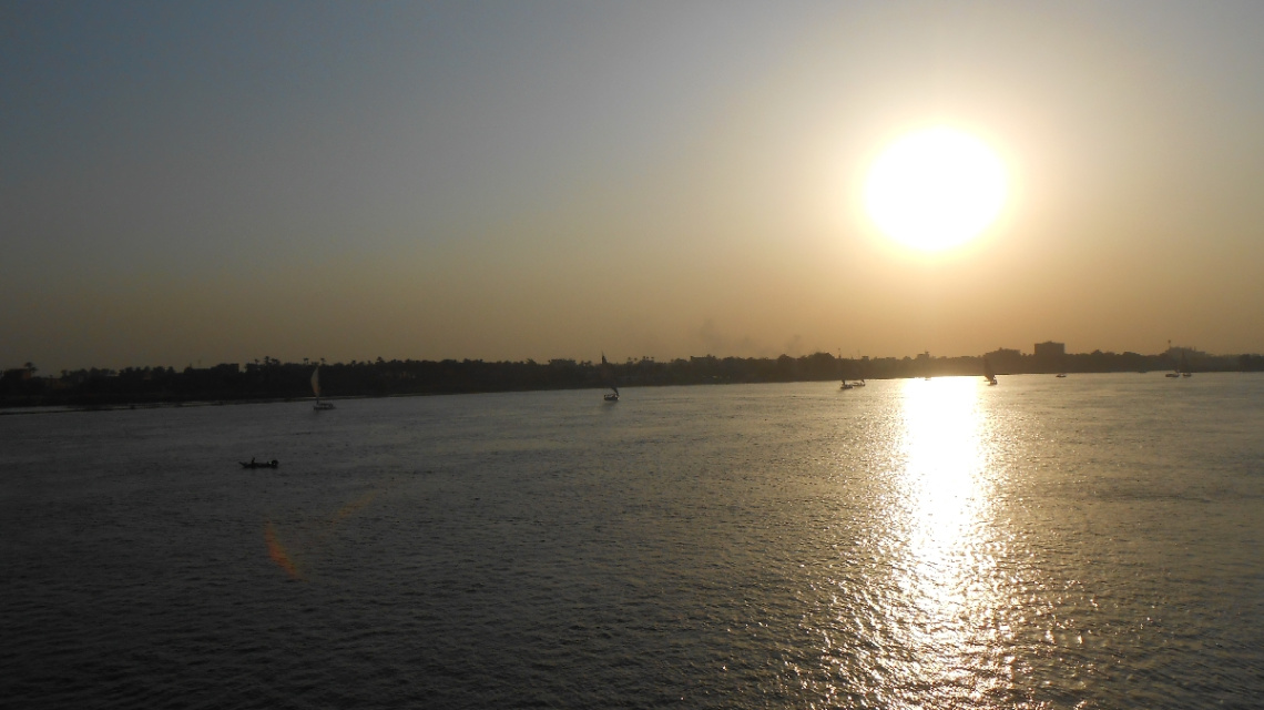 Egypt  - Nile River - sunset 