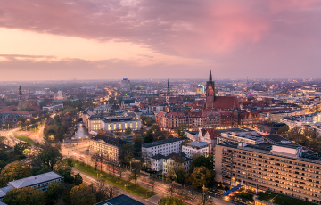 View from the New town hall over Hanover