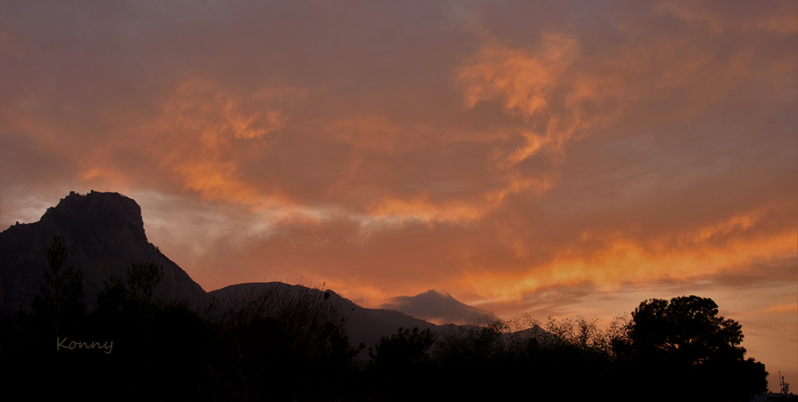 evening sky - today 