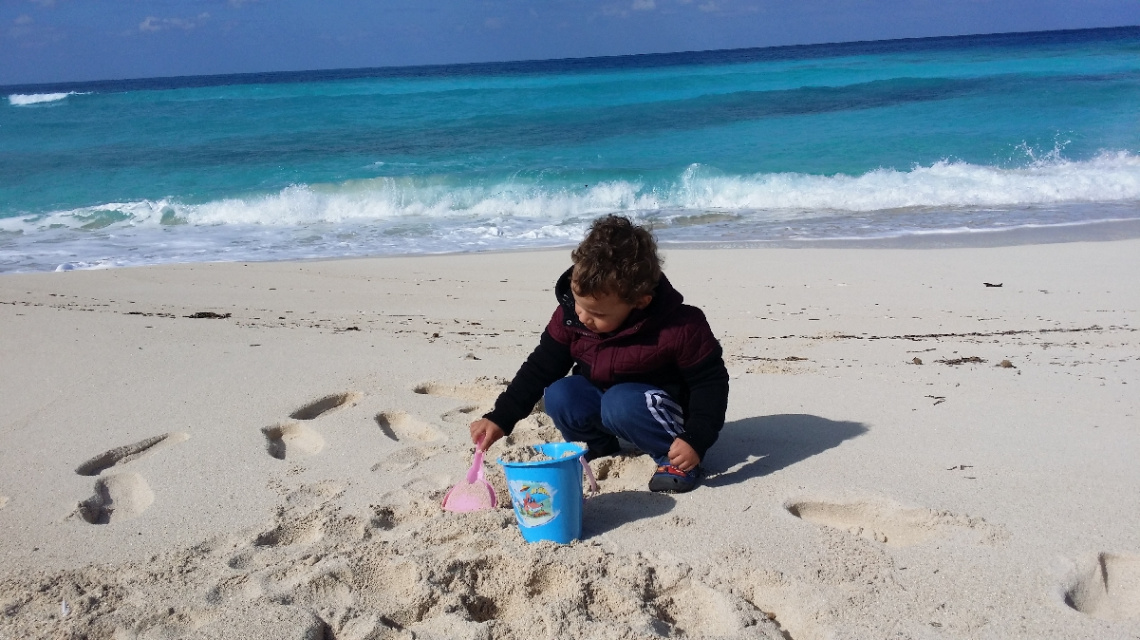 Egypt  - North coast - My grandson Adam