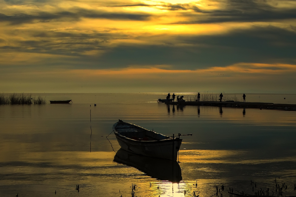 Manyas Gölü - Güne veda