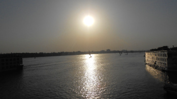 Egypt  - Cairo - Nile River at Sunset 