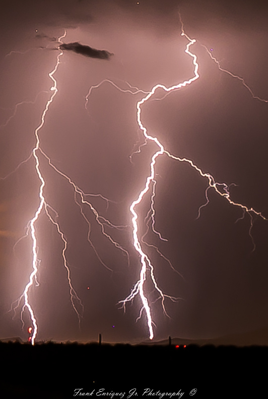 Electricity In A Desert Evening Summer Sky