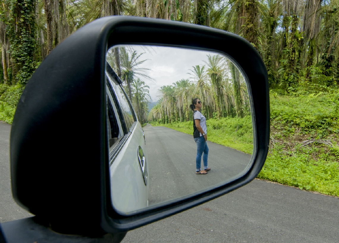 Behind the mirror