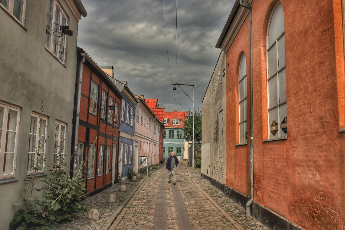 Street in Helsingør - Denmark