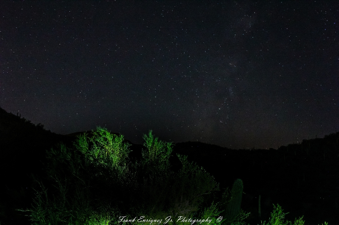 Light Painting And The Milky Way