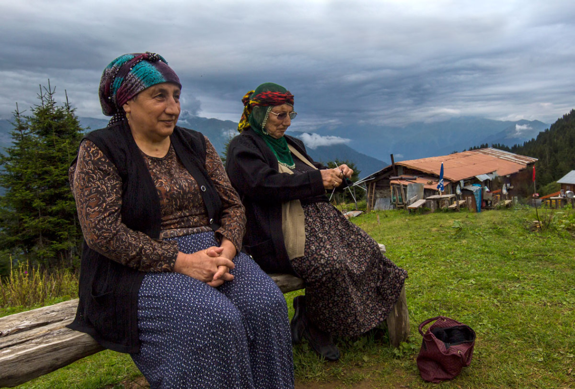 Sal yaylası sakinleri.C.Hemşin.