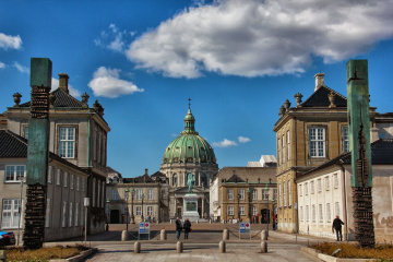 Amalienborg and Marmorkirken - Copenhagen - Den