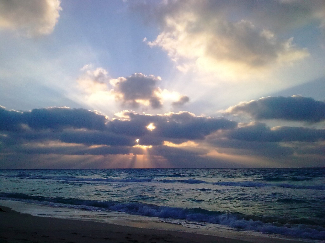 Egypt  - North coast  - sunset - clouds