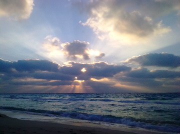 Egypt  - North coast  - sunset - clouds