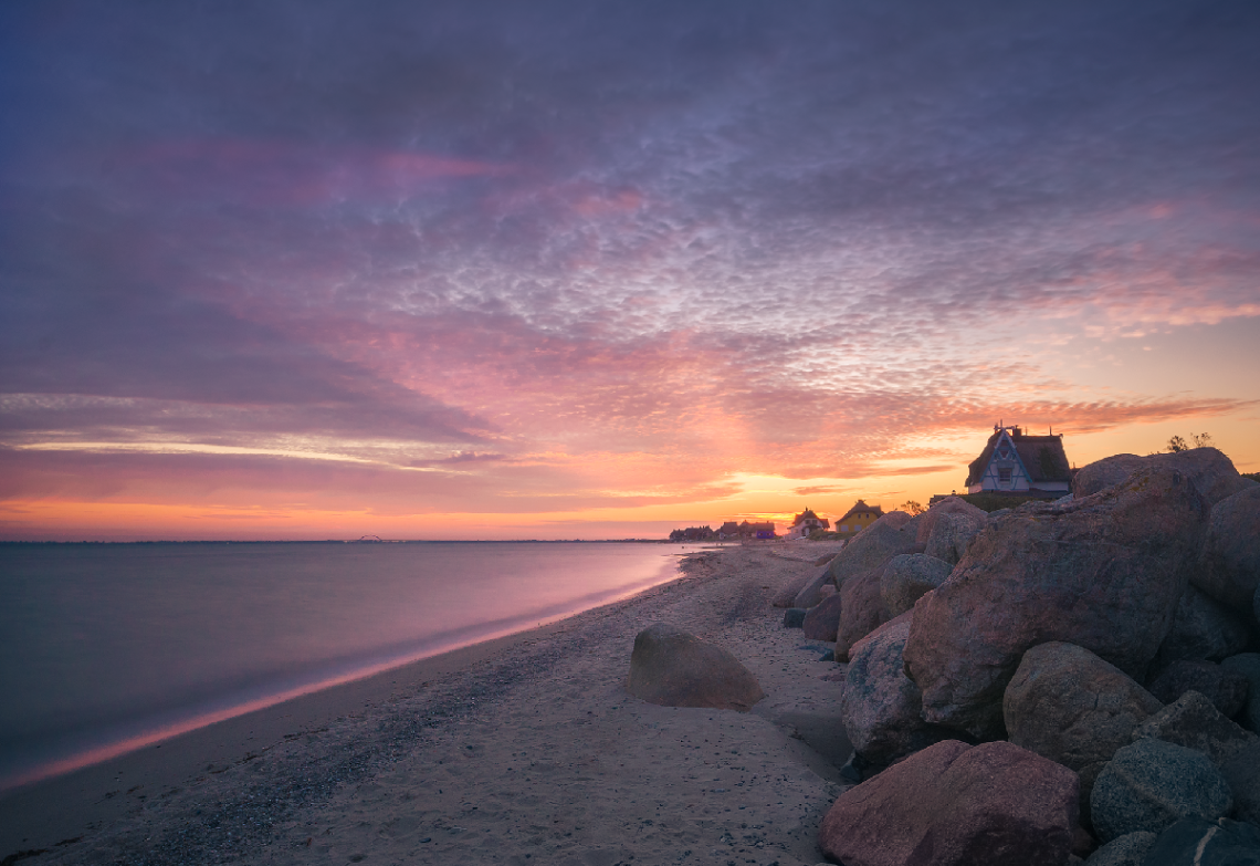 Sunrise Graswarder Baltic Sea