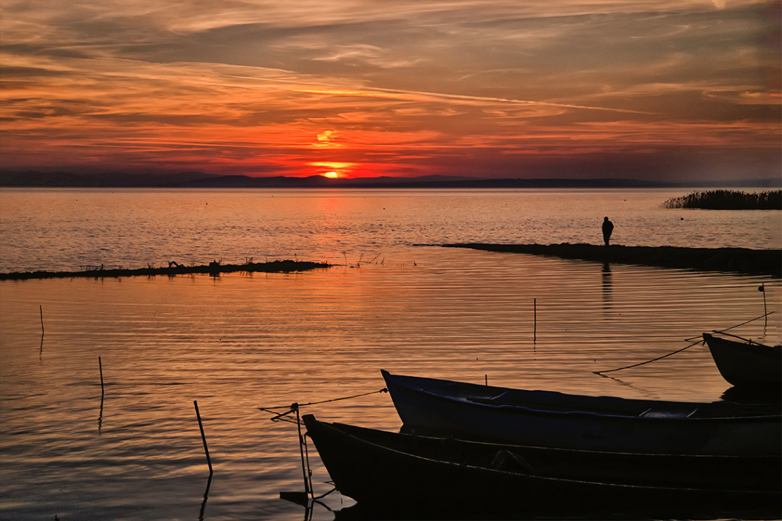 Bandırma Kuş Cennetinde Gün Batımı