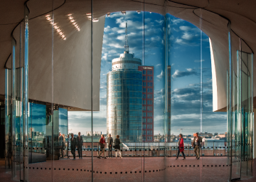View from Elbe Philharmonic Hamburg