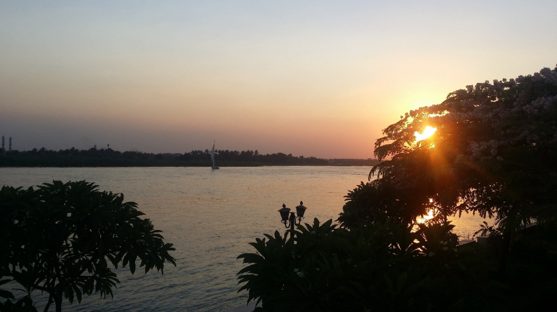 Egypt  - Cairo - Nile river Sunset