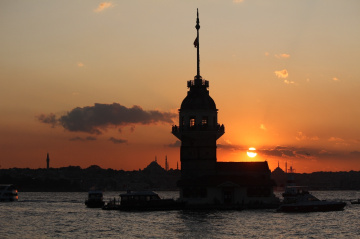 Kız Kulesinden gün batımı