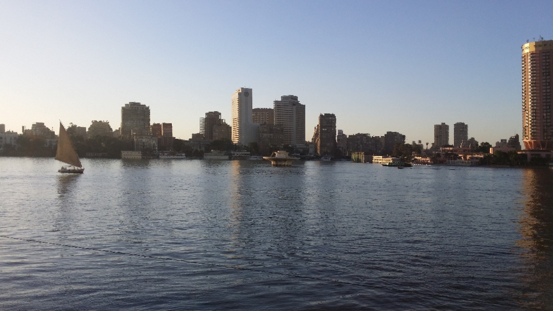 Egypt  - Cairo  - NILE RIVER  SUNSET 