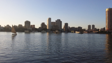Egypt  - Cairo  - NILE RIVER  SUNSET 