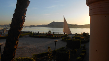 Egypt  - Aswan  - Nile River  - Sunset