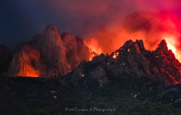 Pre-Summer Monsoon Arizona Fire In The Mountains