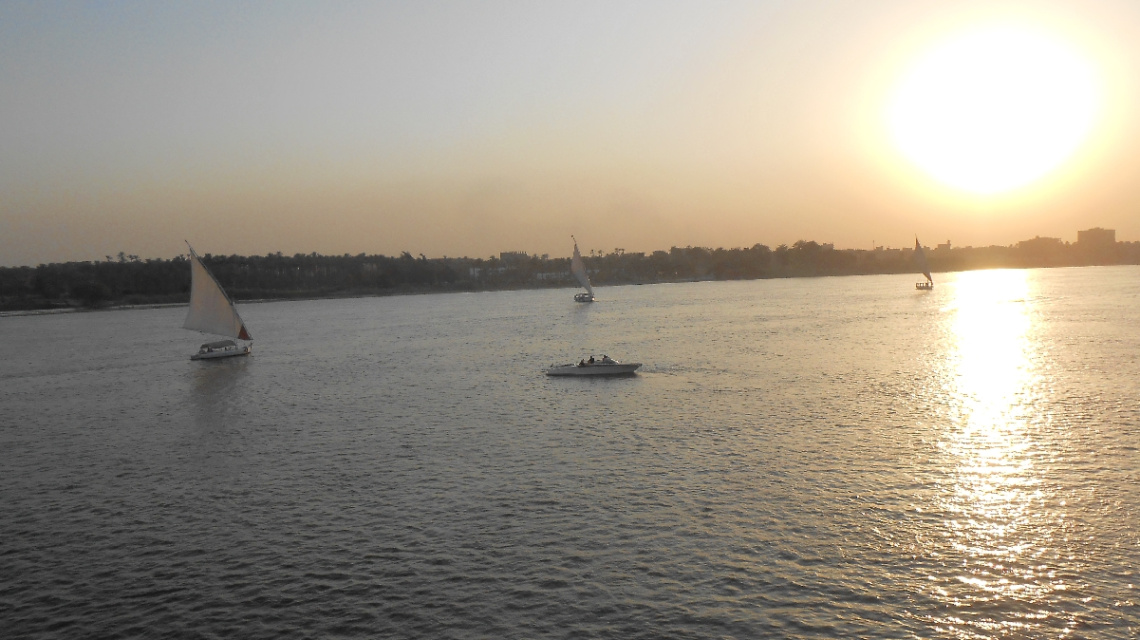 Egypt  - Cairo - Nile river Sunset