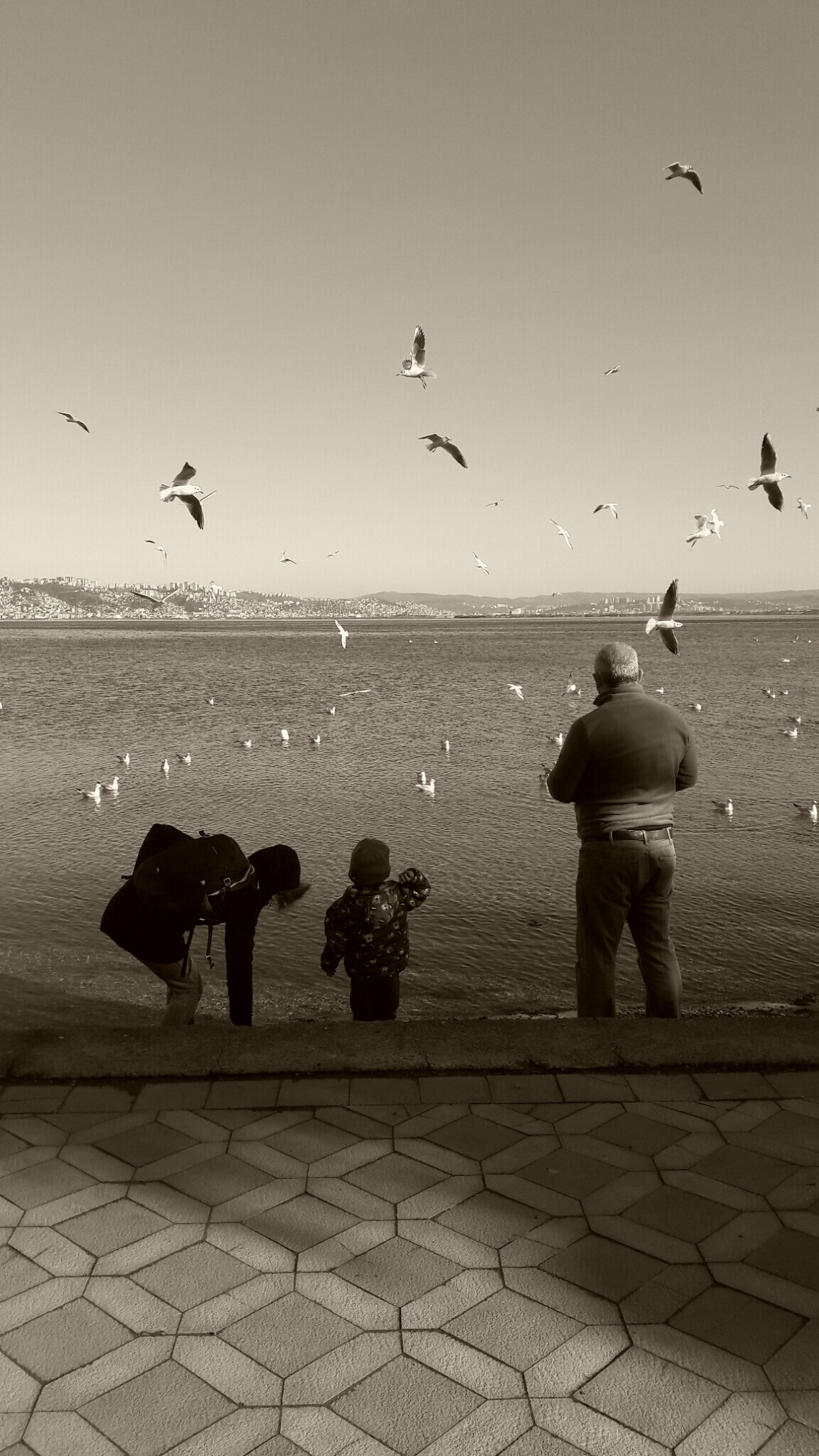 Başiskele sahilinde huzur