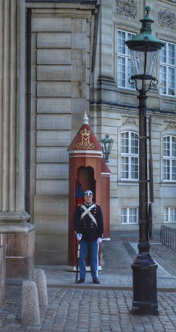 Guard For The Queen Of Denmark. Margrethe II