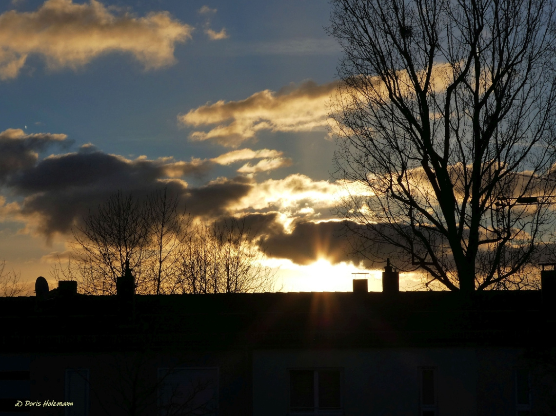 sunrise this morning, Karlsruhe / Germany