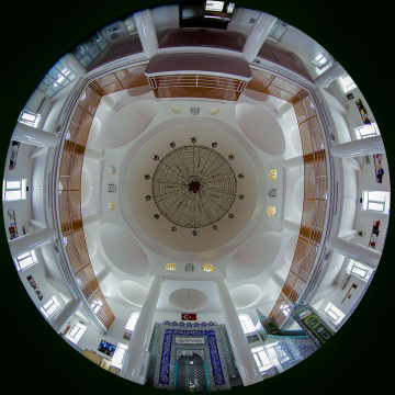 Cevizli Camii ( Yan Duvarlar ve Kubbe Birlikte )
