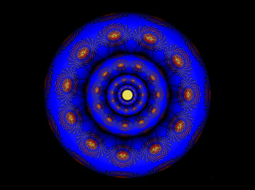 MANDALA IN BLAU 