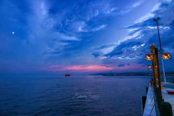 İskeleden günbatımı