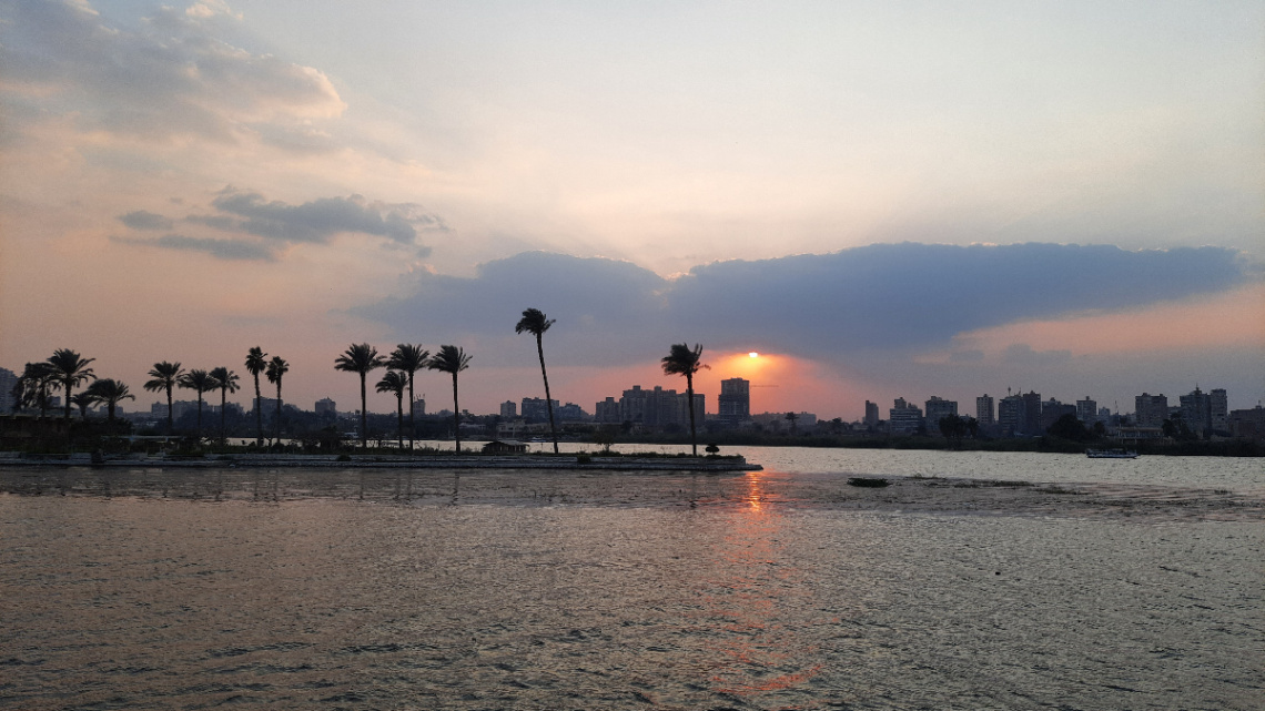 Egypt  - Cairo  - Nile River sunset 