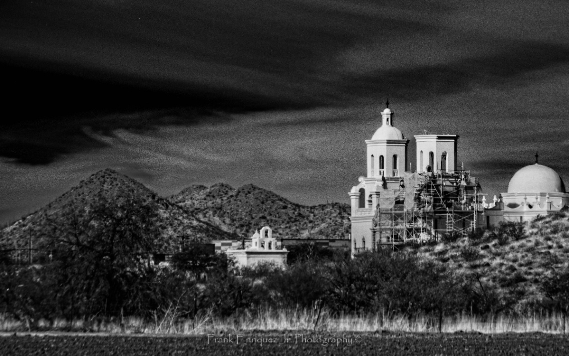 San Xavier del Bac Mission In Tucson AZ Infrared