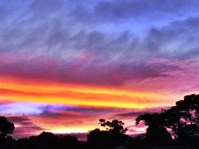 Entardecer em  Canela