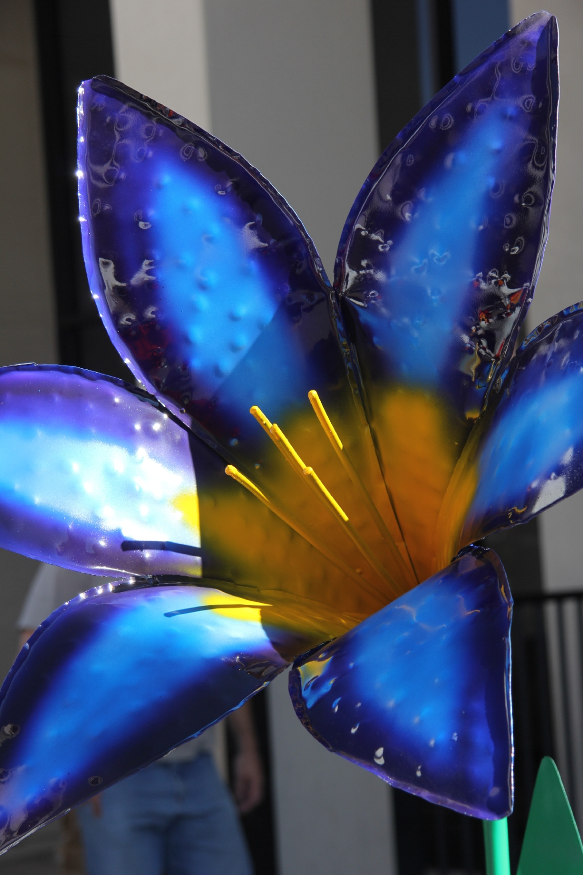 Colored Metal Flowers