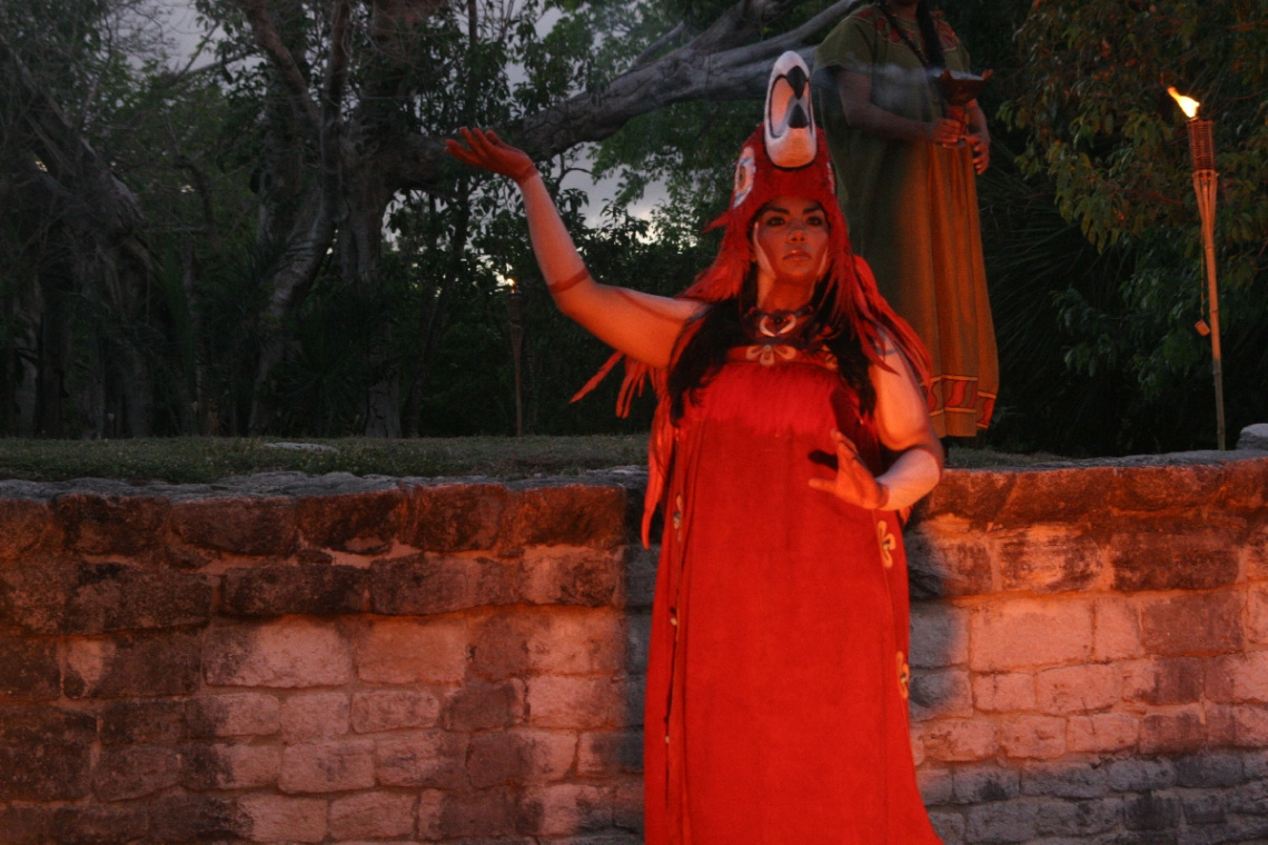 Mayan Godess At Xcaret Eco Park In Playa Del Carmen Mexico