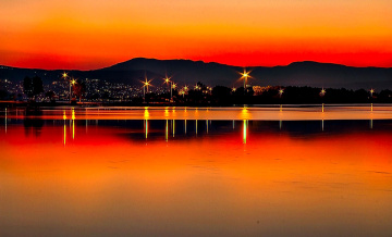 Lagün Gölünde Tan Vakti,İZMİR