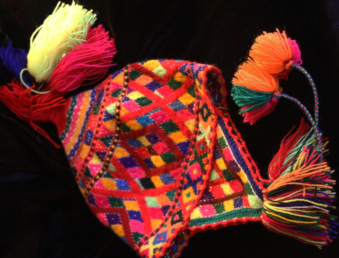 An Authentic Incan Gentlemans Hat From Peru